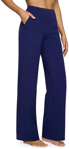 G4Free EverGoing Yoga Pants Women Wide Leg Pants with Pockets High Waist Stretch Dress Casual Sweatpants Petite/Regular/Tall