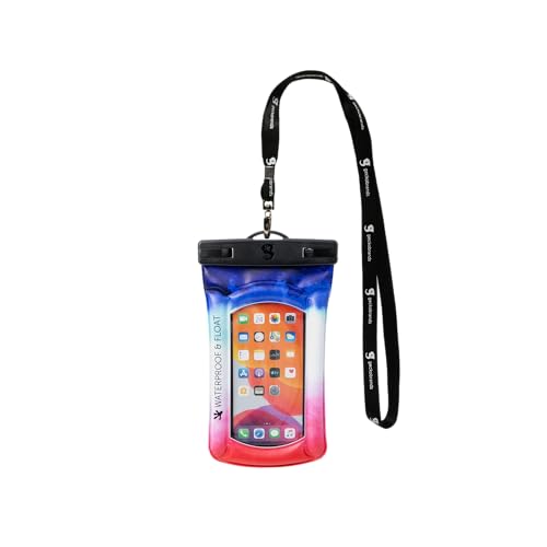 geckobrands Float Phone Dry Bag - Waterproof & Floating Phone Pouch Fits Most iPhone and Samsung Galaxy Models