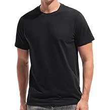 VEIISAR Mens T Shirt - Short Sleeve Crew Neck Soft Fitted Elastic Tees Fresh Classic Tshirts Color 20+