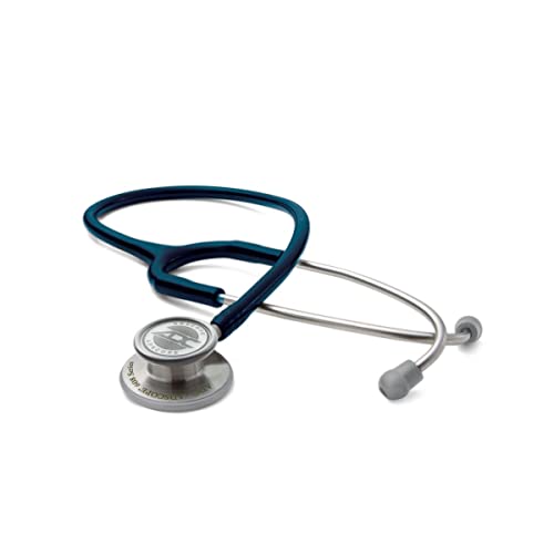 ADC Adscope 608 Convertible Clinician Stethoscope with Tunable AFD Technology, Adult Diaphragm and Adult Bell or Pediatric Diaphragm, 31 inch Length, Navy