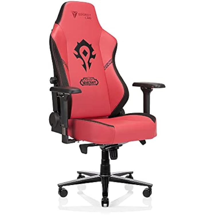 Secretlab Titan 2020 Horde Gaming Chair - Reclining - Ergonomic - Comfortable Computer Chair with 4D Armrests - Headrest & Lumbar Support - RedBlack - Leatherette