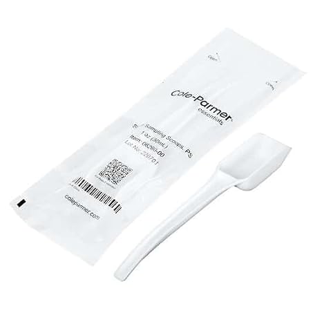 Cole-Parmer Essentials Sterile Lab Sampling Scoops, Polystyrene, 30 mL (1 oz); 100/CS