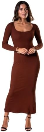 HeyShape Long Sleeve Maxi Bodycon Dress - Womens Shapewear - Body Shaper Tummy Control Shapewear for Women