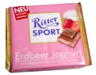 Ritter Sport Strawberry Yogurt Chocolate, 100g