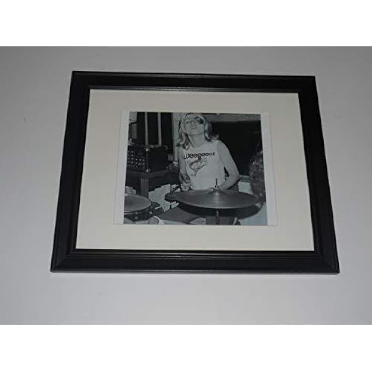 CV Framed Blondie 1975 Debbie Harry Print Behind The Drums NYC 14x17