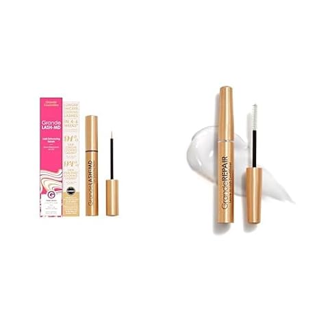 Grande Cosmetics GrandeLASH-MD Lash Enhancing Serum - Peptide & Vitamin Infused Formula for Longer, Thicker, Fuller Looking Lashes - Ophthalmologist Tested, Cruelty-Free