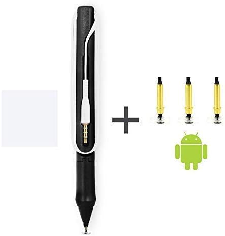 SonarPen - Pressure Sensitive Smart Stylus Pen Bundle with SonarPen Replacement Nib Set Optimized for Android, Compatible with Apple iPad/iPhone/Android/Switch/Chromebook (White)