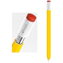 ELETIUO Silicone Case Compatible with Apple Pencil (USB-C),Protective Holder Grip Sleeve with Cap,Anti-Slip Cover Supports Magnetic Compatible with Apple Pencil 3rd Generation,Vintage Yellow