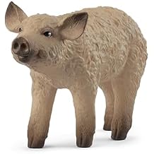 Schleich Farm World - Cute 2" Mangalica Piglet Pig Toy for Kids. Realistic, Farm Animal Toys for Boys and Girls. Fun Educational Figure for Screen-Free, Imaginative Learning for Children Ages 3+ 14893