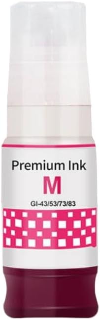 Water Based Refill Ink Compatible with GI 43 GI43 GI-43 G540 G640 Printer(1pcs Magenta)
