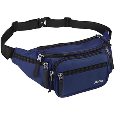 ProCase Fanny Pack Waist Packs for Men Women, Waist Bag Hip Pack for Travel Hiking Running Outdoor Sports