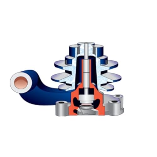 Water Pump Assembly for TATA Standard, Compatible with 252520100103, 0105, 909, 1313 Flange Type with Big Base, Part Numbers 252520100103, 252520100105 - Engine Cooling Solution