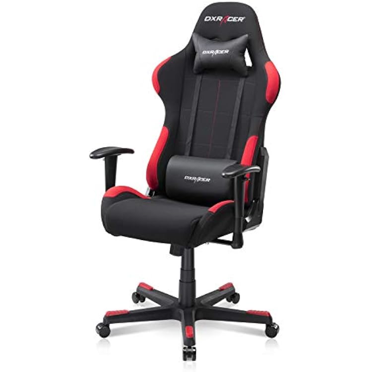 DXRacer Formula Gaming Chair, Reclining, Rocking, Ergonomic Design, High Back Computer Gaming Home Office Leather Desk Chair with 3D Armrests, Headrest, Lumbar Support, Swivel Base, Black3