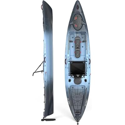 Vibe Sea Ghost 130 Fishing Kayak | 13ft with Ample Cargo Space, Adjustable Foot Braces, Gear Mounts | Includes Hero Seat 2.0 and Versa Console