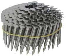 1-1/4-Inch by 0.120 - Ring Shank Roofing Nail - 15 Degree Wire Coil - Stainless Steel - 3600 pc. / CTN