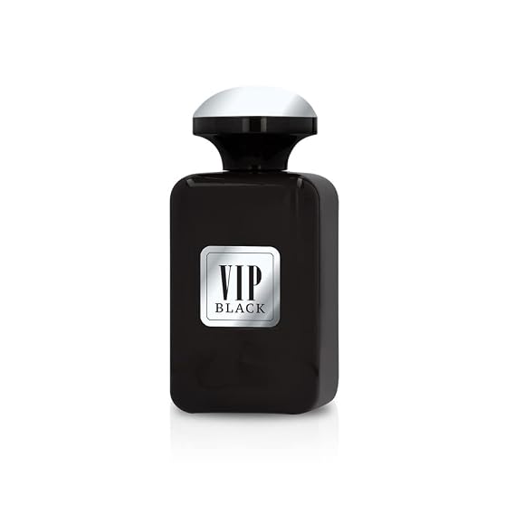 Al Rehab VIP Black Oud, Smoky, Musky, Woody Eau de Parfum Spray Long-Lasting Fragrance for Men, 3.33 Ounce / 100ml