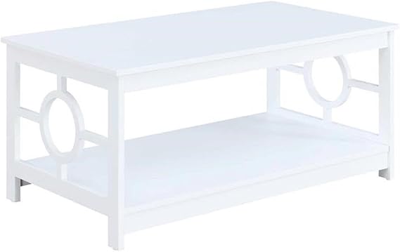 Convenience Concepts Ring Coffee Table, White