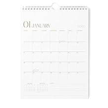 Karto Wall Calendar 2026 - Vertical 8.5x11 inch January 2026 to June 2027 - Boost Your Productivity and Easy Planning with the Aesthetic Monthly Calendar - Stylish