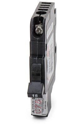 1- Breaker Federal Pacific / Challenger Stab-lok 15 Amp, 1 Pole, Nc Type Thin, 1p 15a, Fpe, 015 Red Or Black Handle