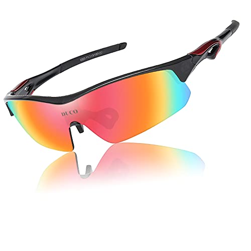 DUCO Sports Polarized Sunglasses for Men Women Running Sunglasses Fishing Cycling Baseball Glasses UV400 Protection DC0023