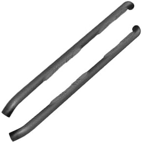 Quadratec QR3 Heavy Duty Side Step, Set of 2 - Fits Jeep Wrangler 2007-2018 JK Unlimtied 4-Door - Non-Slip Nylon Pad Running Boards - Round 3" Tube - Black Powder Coat