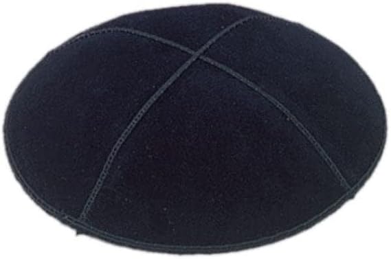 Suede Leather Fabric Kippot Four Panel Kippah Yarmulkah Single or Bulk Yarmulke