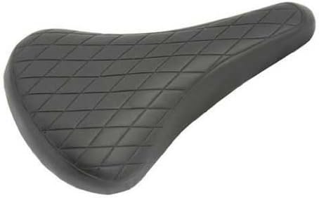Alta Vintage Black Diamond Pattern BMX Vinyl Bike Saddle