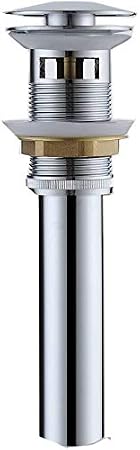Pop Up Drain Stopper with Overflow Chrome Baisn Sink Lavatory Vanity Bathroom Sink Drain Sink Stopper