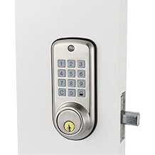 Electronic Digital Door Lock Smart Keypad Locker Lock, Intelligent Cheap Code Door Lock High Security Safe with Single Deadbolt (Size : Left Door)