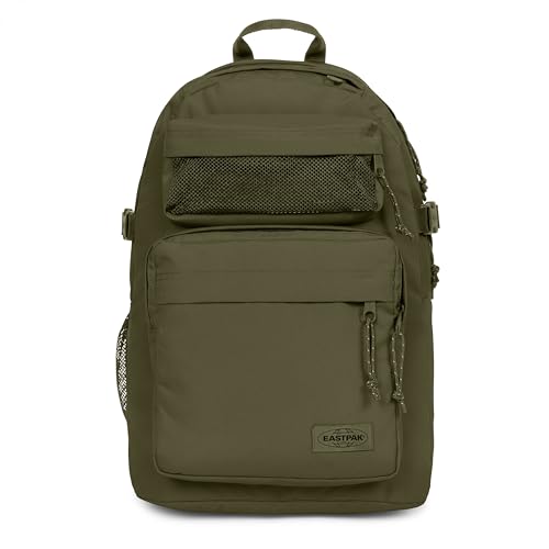 EASTPAK Double Pro 32L Performance Backpack with 16 Laptop Sleeve, Dual Compartments, Security Pocket, Bottle Holder & Organizer, Dark Grass