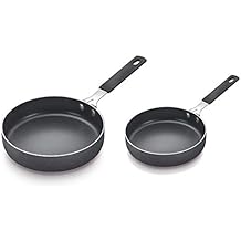 Prestige Omega Aluminium Pan Set, 2-Pieces, Black