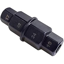 Motorcycle Front Wheel Axle Hex Spindle Driver Socket Tool 17/19/22/24mm, Motorcycles Allen Axle Sockets 3/8 inch Square Drive