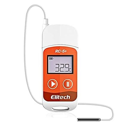 PDF USB Reusable Temperature Data Logger Internal Sensor External Probe -22F~158F | Model : Elitech RC-5+ TE