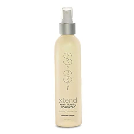 SIMPLY SMOOTH Xtend Keratin Replenishing Volumizer | Thickening Spray For Fine, Thin & Lifeless Hair | Create Body, Volume & Texture to Limp Hair | Weightless Hair Plumper | 8.5 Oz.