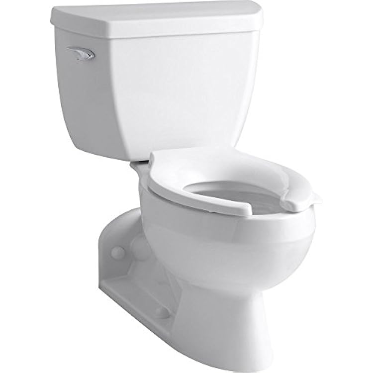 Kohler K-3652-0 Two-Piece Elongated Toilet Bowl 1.0 GPF White