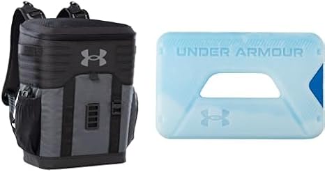 Under Armour Unisex 25-Can Backpack Cooler Bundle with 1.5lb Ice Block