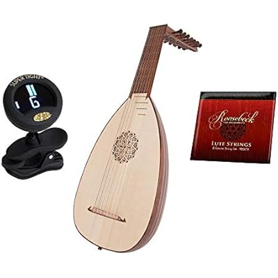 Includes: Sheesham Traditional 8 Course Deluxe Lute Solid Spruce Top WBag  Roosebeck 8-Course Lute String Set  Snark Clip-On Chromatic Tuner