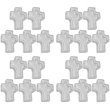 Alipis 30Pcs First Holy Communion Cross Shape Box Clear Cross Shaped Favor Box Rosary Box Small Ring Box Jewelry Trinket Storage Box Mini Plastic Cross Containers