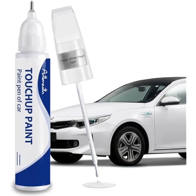 Snow White PearlSWP Touch Up Paint for Kia-Exact MatchChips and Nicks Car Paint Scratch Repair Kit Automotive Paint Pen for ForteK5Optima-modelsSeltosSorentoTelluride