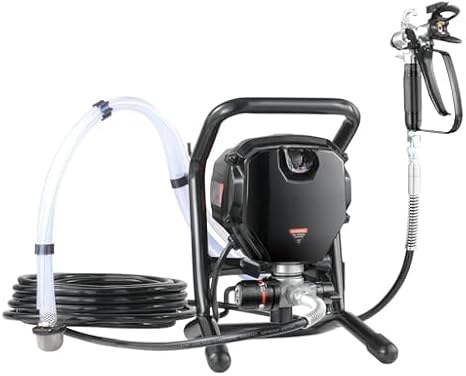 3000 PSI Airless Paint Sprayer - 750W Electric Handheld Spray Gun for Interior/Exterior | Fine Finish on Furniture, Fences & Walls - Lightweight & Efficient (Includes 3 Tips)