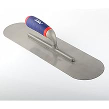 ATE Pro. USA - Trowel Swimming Pool 18" X 5" 101C | Professional Stainless Steel Round End Trowel | Smoothing Tool | Masonry Hand Trowel | 18" x 5"