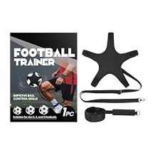 Soccer Ball Trainer | Practice Gear with String | Adjustable Waistband Football Training Aid - for Boys Girls Indoor Backyard School Gym Park