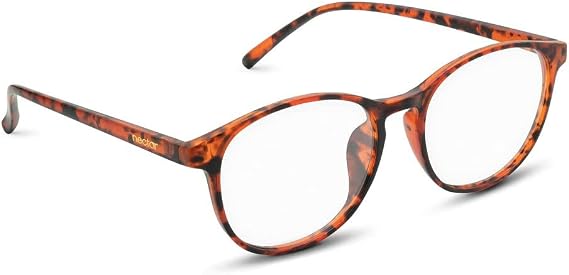 NECTAR Blue Light Blocking Glasses - Large Red Tortoise Shell Frames - The Cambridge XL