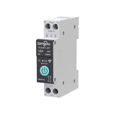 TUYA WiFi Smart Switch - Circuit Breaker 16A With Metering (1P, 6A-63A)