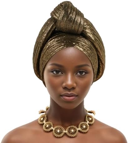 African Women Turban Caps Beanie - Knotted Head Wraps for Women Turbantes para Mujer Girl Fashion Hat