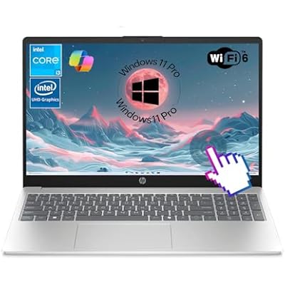 HP Business Laptop 2025, 15.6 Narrow-Bezel Touchscreen Display, Intel i3-1315UUp to 4.5GHz, Intel UHD Graphics, Copilot AI, Wi-Fi 6, Win 11 Pro, 32 GB RAM, 2 TB SSD