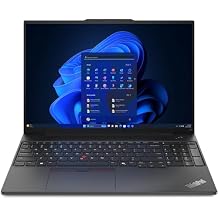 Lenovo 2025 Laptop | ThinkPad E16 Gen 2 | 16" 1920x1200 IPS | Intel-16 Core Ultra 7 155H | 32GB DDR5 | 2TB SSD | Windows 10 Pro | Wi-Fi 6 - BT 5.2 - Backlit KB - 1080p FHD Camera - Black