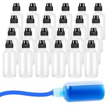 MAQUITA 24 Pieces Empty 2 Ounce Paint Daubers bottles Marker Bottle Handy Sponge Tip Paint Dabbers Bottles Refillable Squeeze Bingo Daubers for Graffiti Art Wooden Boards Cloth Crafts
