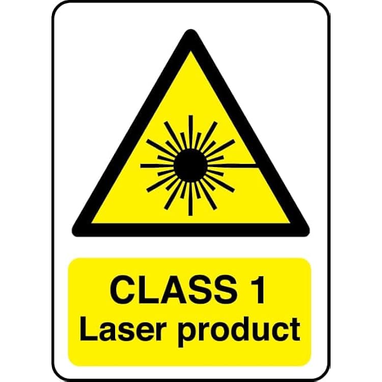 Class 1 laser product sign Metal Sign 12 x 16 Inch Suitable for Home, Office, or Work Areas