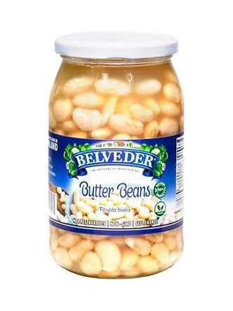 Belveder White Beans Fasola Biala (Fasola Biala 31.74oz) (Medium, Butter Beans)